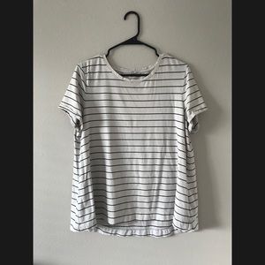 Black and White Striped Tee